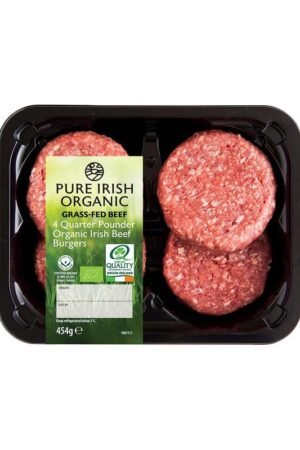 Organic Irish Beef Burger Net 454g